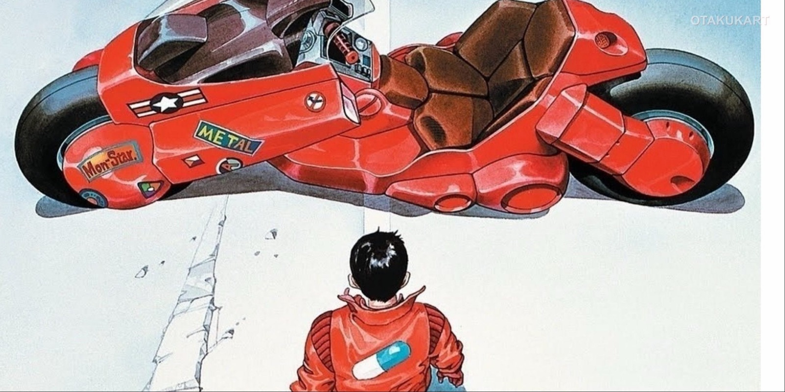 Imagen promocional de 'Akira', con la estética cyberpunk de Neo-Tokio.